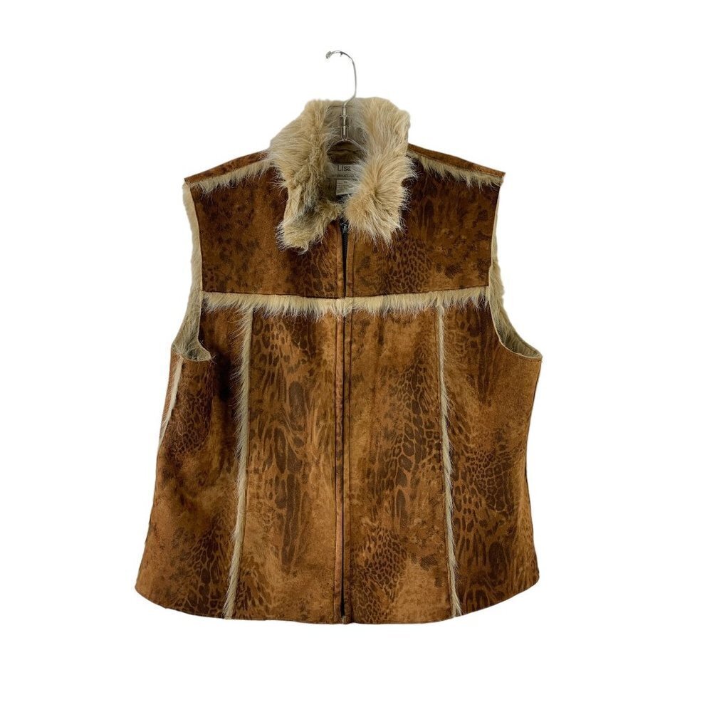 Lisa International Women's Animal Printed Vest